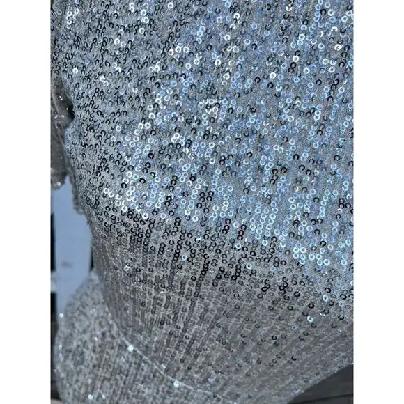 Ivy City Co Starling Dress In Gold Sequin small New With Tags - Picture 5 of 6